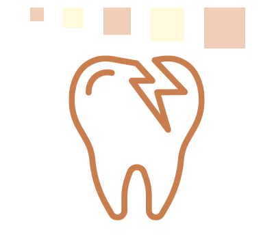 虫歯のロゴ